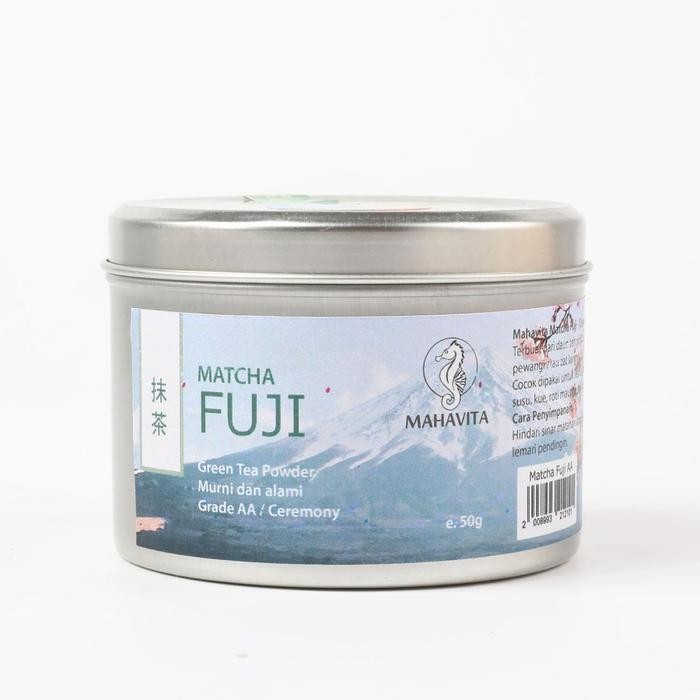 

Matcha Fuji 50gr Mahavita Pure Green Tea Powder Ceremonial Grade Bubuk Teh Hijau