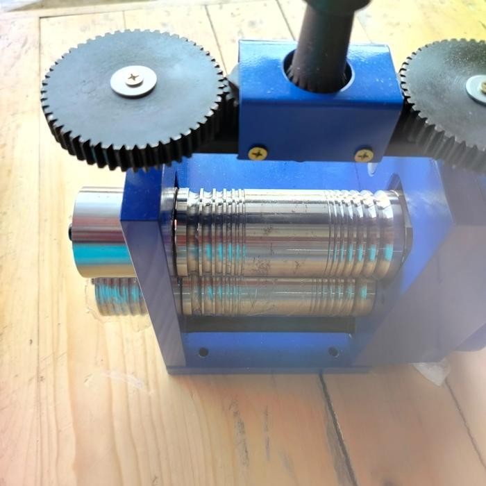 ALAT MESIN GILINGAN ROL KAWAT EMAS,PERAK,TEMBAGA,ALUMUNIUM PUTAR MANUAL