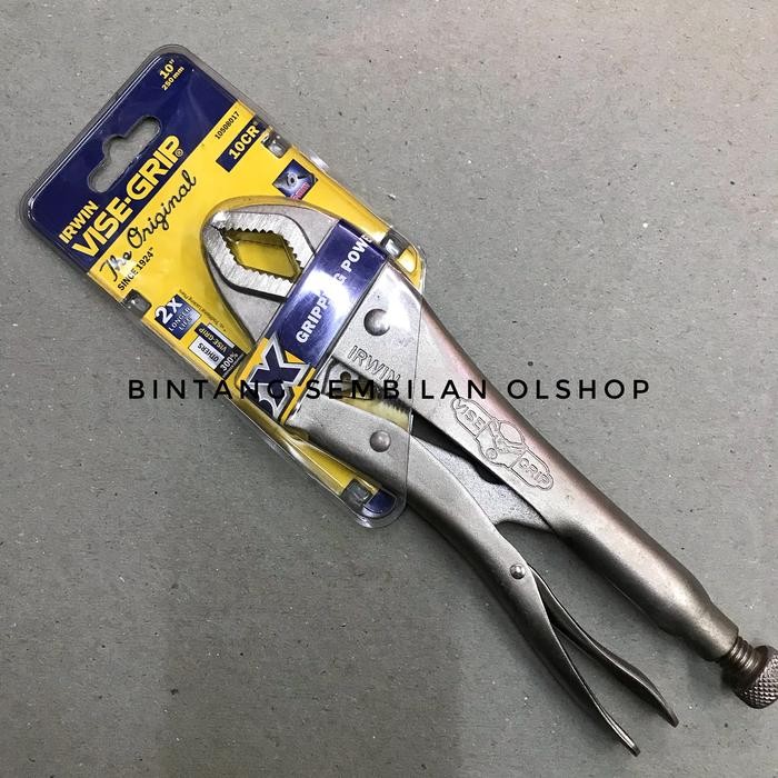 IRWIN VISE GRIP TANG BUAYA CURVED JAWS 10CR