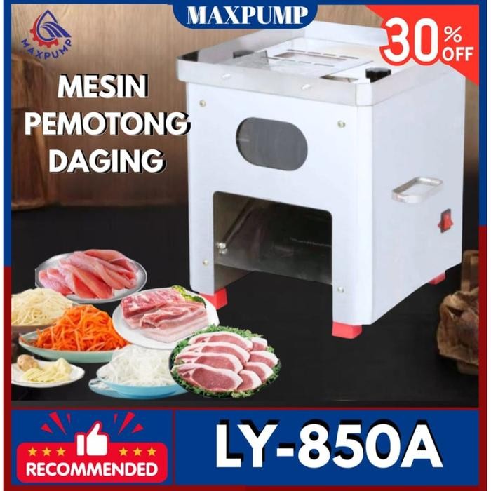 MAXPUMP LY-850A Mesin Pemotong daging sayuran Stainless Otomatis Pengiris daging Sayur