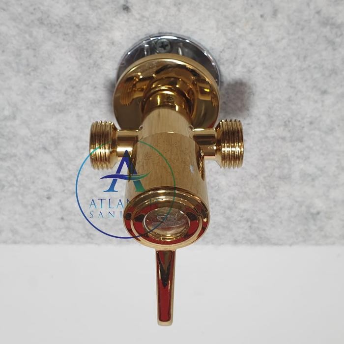 Stop Kran Cabang Kloset/Stop Kran Cabang Shower Gold