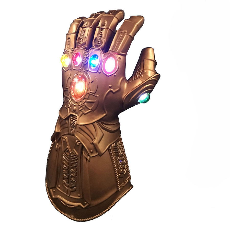 Sale Thanos Infinity Gauntlet Cosplay Costumes Infinity Stones Led Gauntlet Glove Halloween