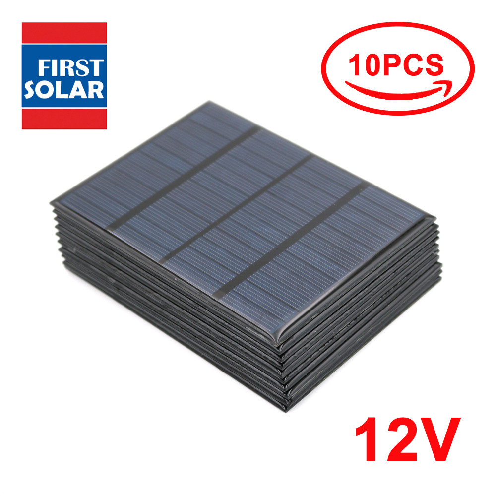 10pcs Solar Panel 12V Mini Solar System DIY For Battery Cell Phone