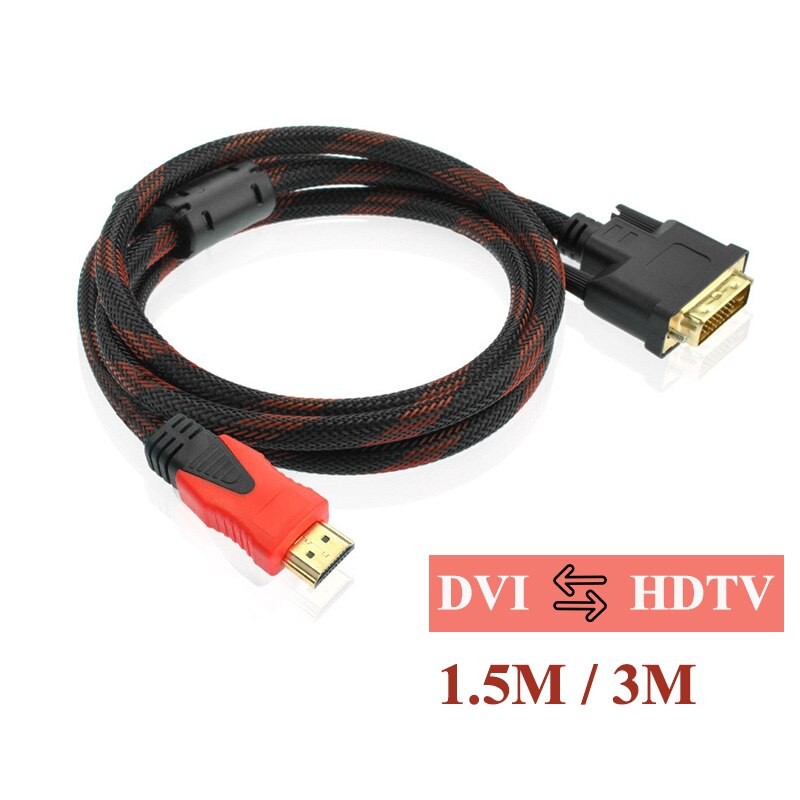 DVI TO HDMI CABLE HDMI TO DVI , DVI D Male To HDMI Compatible Cable
