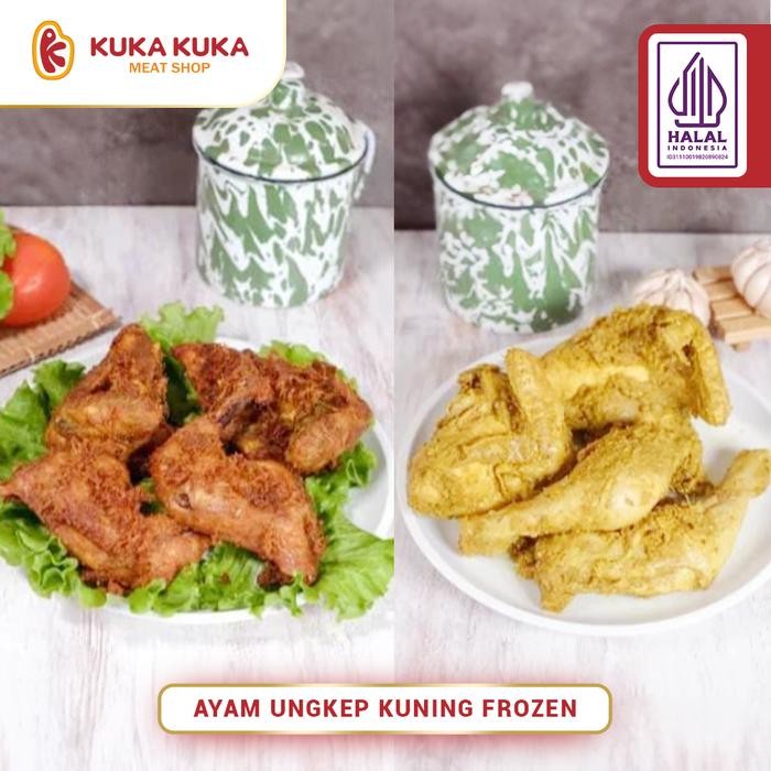 

Ayam Ungkep Bumbu Kuning Frozen Siap Goreng Ayam Goreng Bumbu isi 4pcs