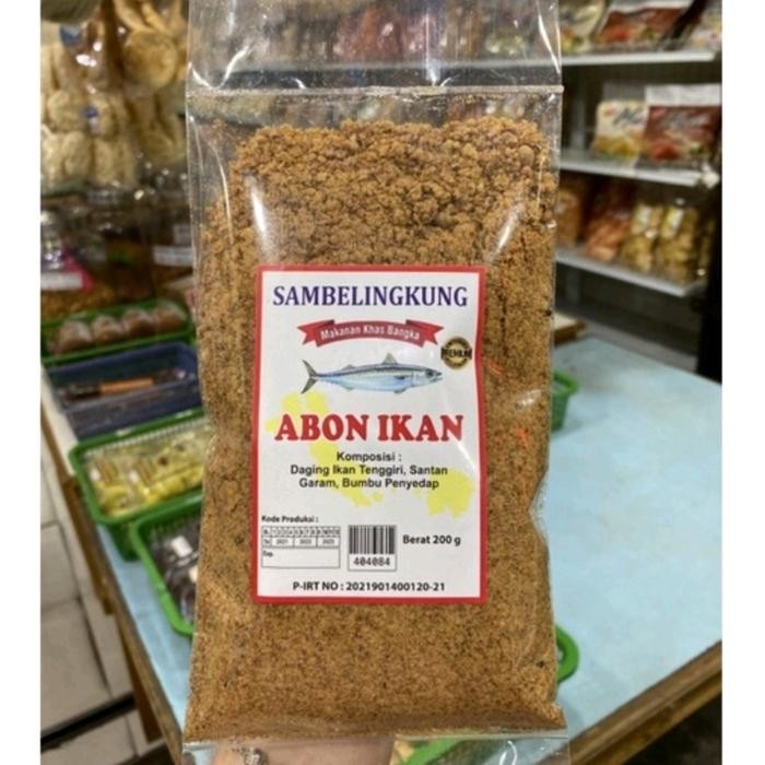 

ABON IKAN BANGKA SAMBELINGKUNG IKAN TENGGIRI KUALITAS SUPER 200GR