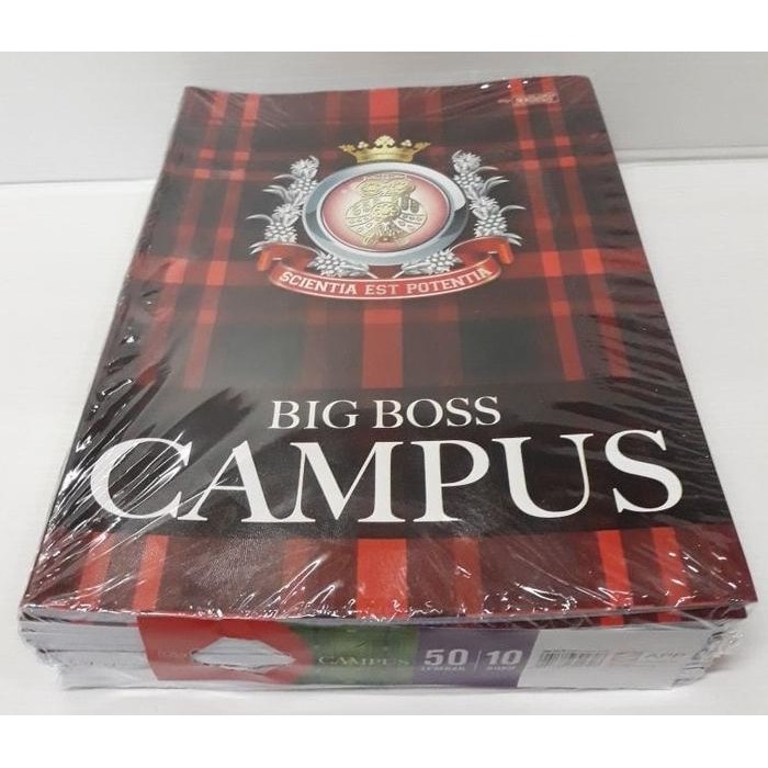 

Buku Tulis Big Boss Campus 50 Lembar (Pak 10 Buku) Alat Paper