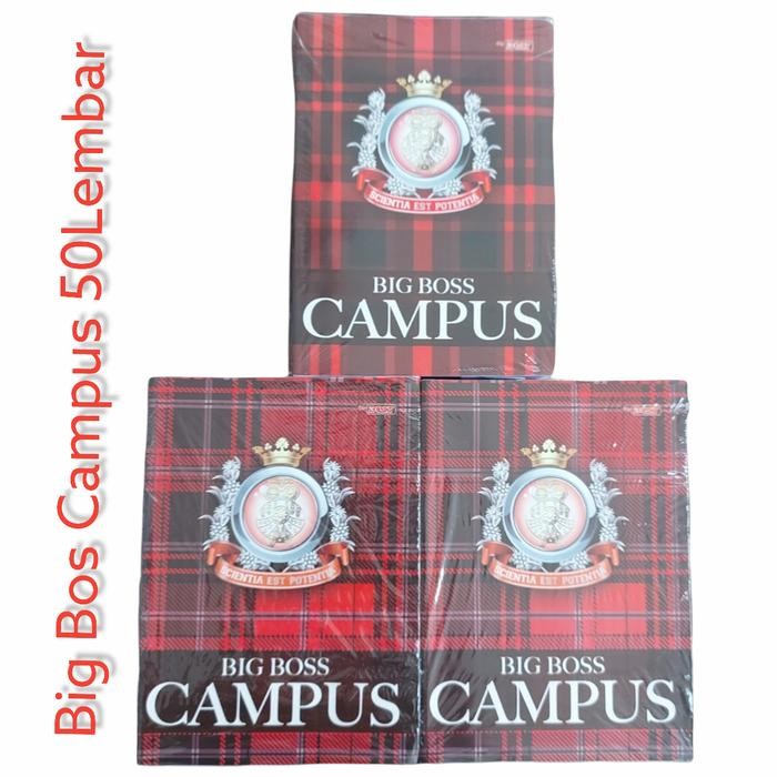 

Buku Tulis Big Boss Campus 50 Lembar 1Pak Isi 10 Buku