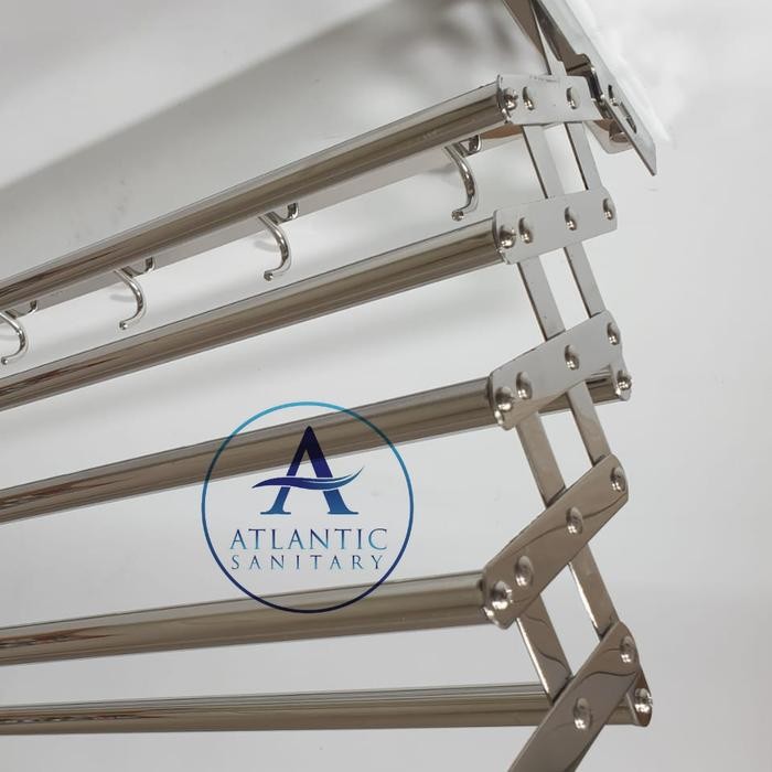 Rak Handuk Tarik Stainless /Gantungan Handuk Tarik Stainless Sus 304