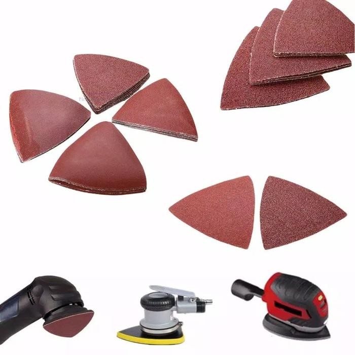 Amplas Sandpaper sander Segitiga oskilasi Universal 1 pcs Ukuran 8 cm *