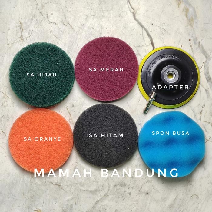 Sabut Sepon Sikat Poles Mobil Sofa Toilet Keramik Bor Listrik Gurinda *