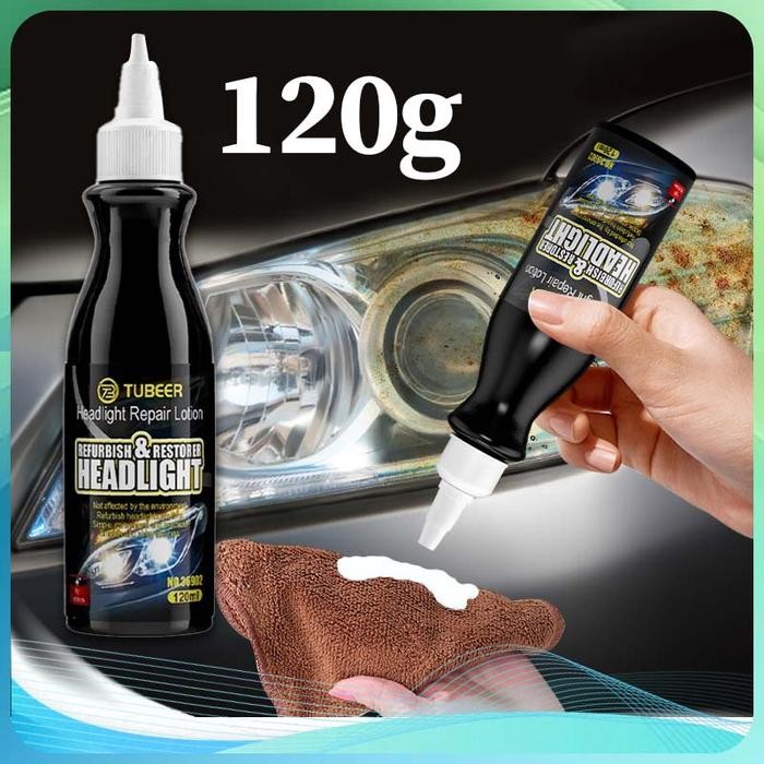 120g Poles Kaca Lampu Mobil Cairan Pengkilap Kaca Lampu Mobil Mobil Yang Buram Kuning Kusam