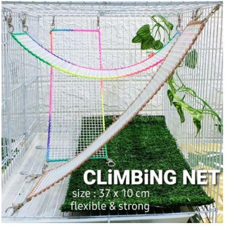 Climbing Net Mainan Sugar Glider / Hamster / Panjatan/ Aksesoris Hewan