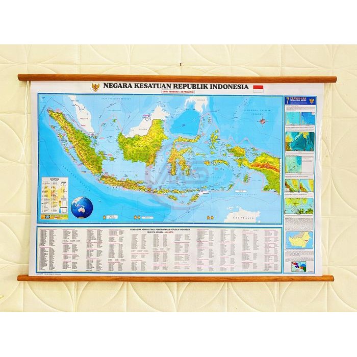 

Ready Peta Bingkai Indonesia/NKRI Edisi Terbaru 38 Provinsi Ukuran Kecil