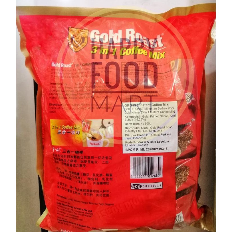 

GOLD ROAST COFFEE MIX 50 PCS/COFFEEMIX/GOLDROAST KOPI GULA KRIMER