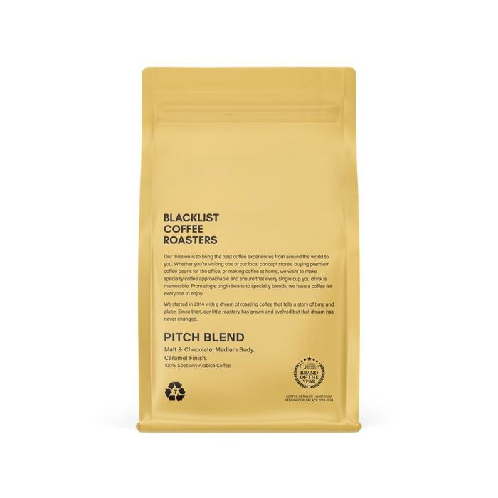 

BLACKLIST COFFEE ROASTERS PITCH BLEND 250G, MULTI AWARD-WINNING