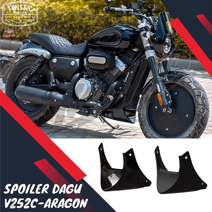 

Terlaris Spoiler Mudguard Dagu Chin Cover Radiator Keeway Benda V252C V 252 C