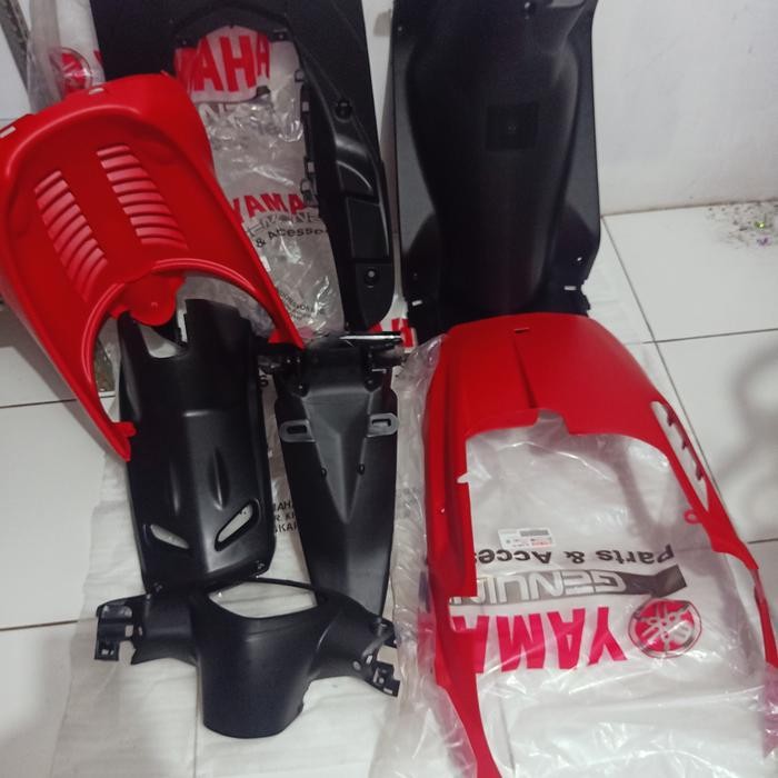 Terlaris Body Kasar Mio Sporty Original Set Merah Hitam