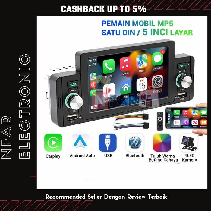 Terlaris Headunit Bluetooth Android Single Din Head Unit Audio Radio Mobil Car