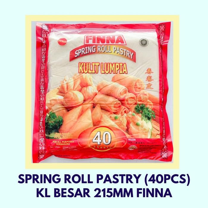 

FREShBgt- Spring Roll Pastry / Kulit Lumpia Besar (40Pcs) 215MM Finna