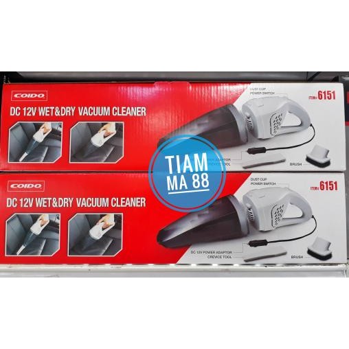 Terlaris Vacuum Cleaner Coido 6151 Penghisap Debu Mobil Basah Dan Kering