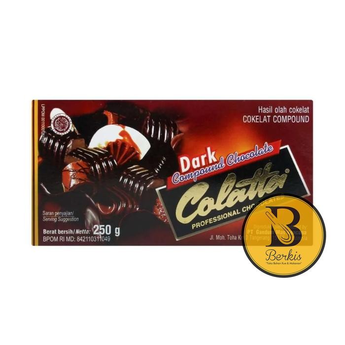 

FREShBgt- Colatta Dark Chocolate Compound 250 Gr / Cokelat Blok Masak