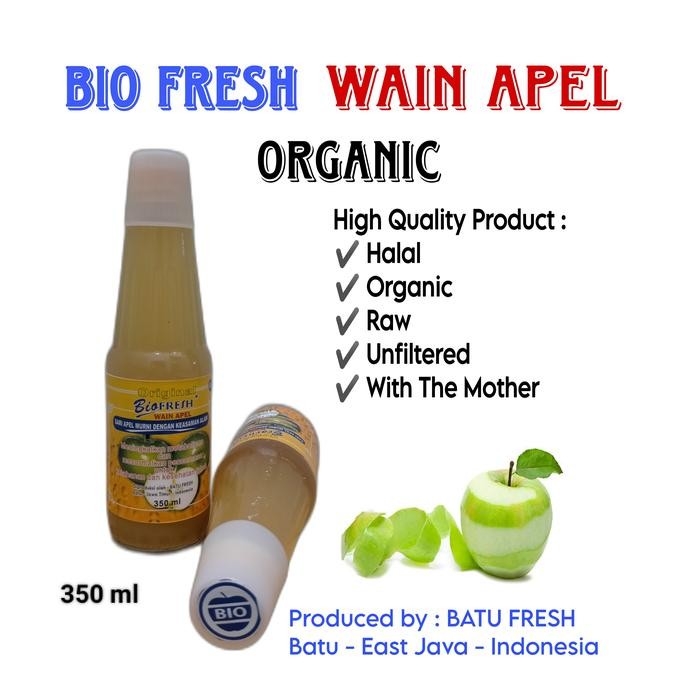 

FREShBgt- Bio Fresh Wain Apel Organik Halal - 350 Ml