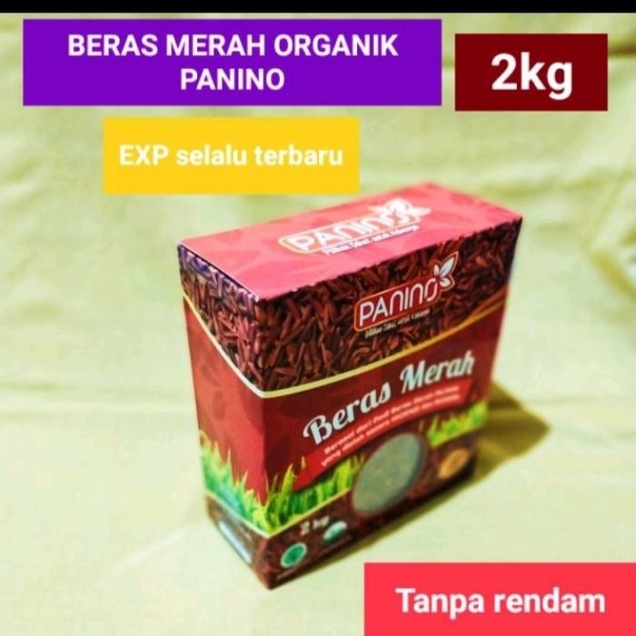 

FREShBgt- PANINO 2KG Beras Merah Organik Tanpa Rendam exp 2022