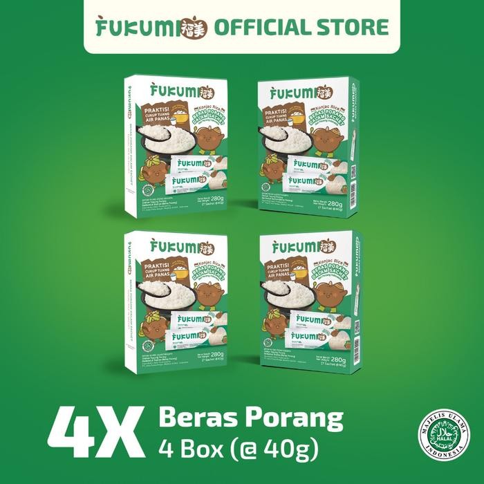 

FREShBgt- FUKUMI Beras Porang 4 Box Sachet - Konjac Rice Shirataki