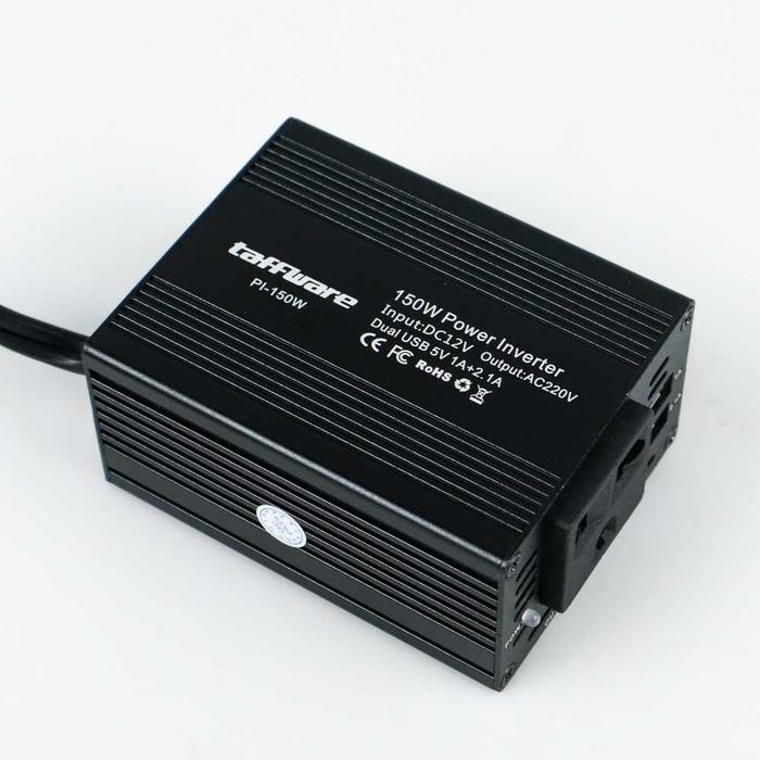 Terbaik Taffware Power Inverter Mobil Dc-Ac 2 Usb + Colokan Listrik 150W 220V