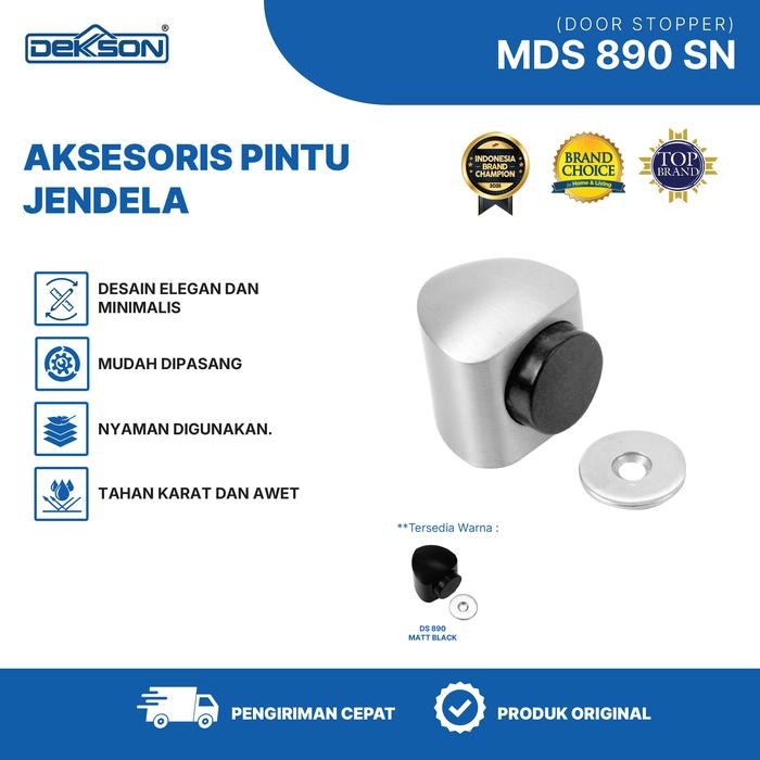 PROMO Dekkson Penahan Pintu Magnetic Door Stoper MDS 890 Silver Hitam