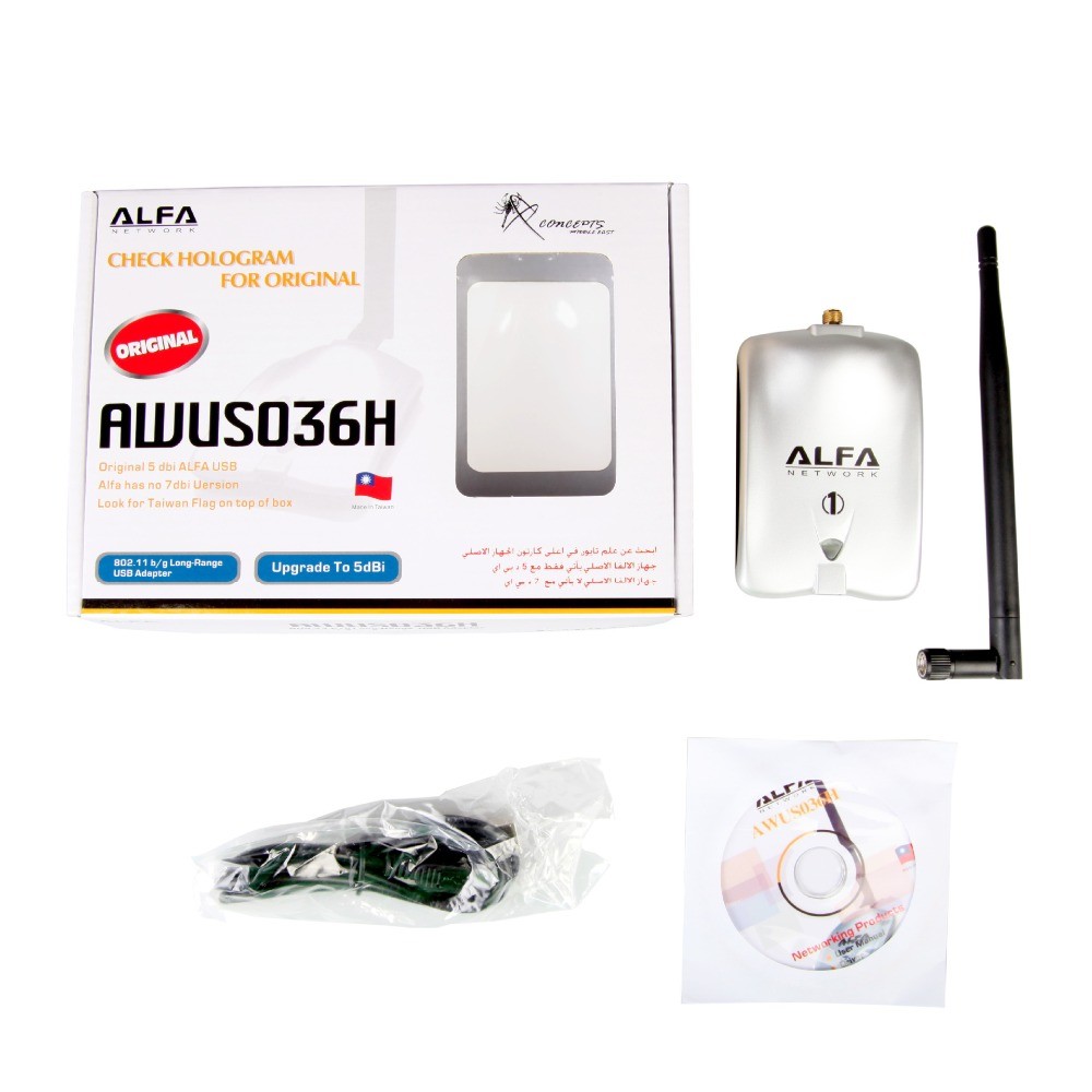 Rtl8187 ALFA AWUS036H Kali Cdlinux Drive-free USB Wireless Penetration Network Card RFO4L