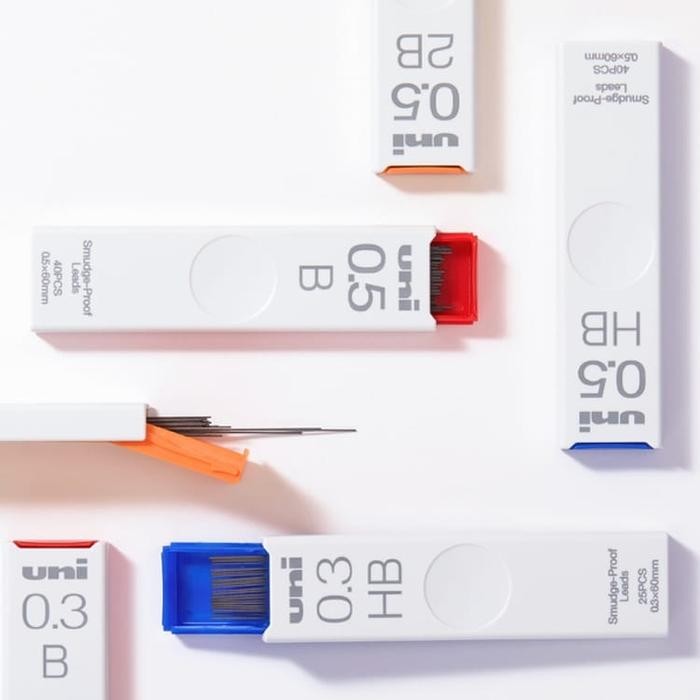 

Isi pensil uni SMUDGE PROOF LEADS