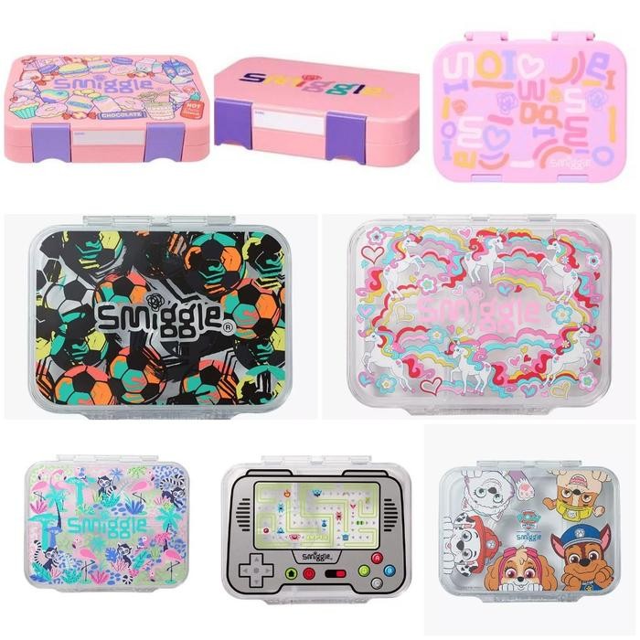 Smiggle Bento Box/ tempat makan smiggle/Kotak makan/Ori/Kado