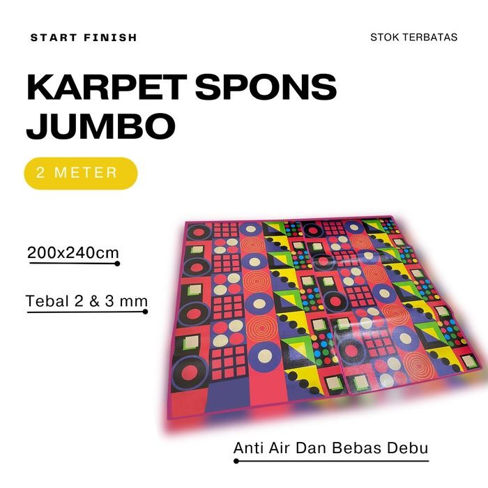KARPET SNS JUMBO Ukuran 200x240cm Tebal 3mm / Karpet Lantai Sns Jumbo Tebal Motif
