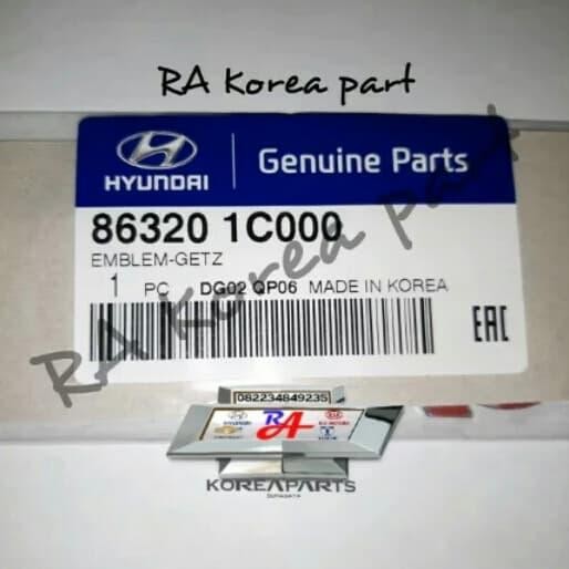 Emblem Tulisan Getz Ori Hyundai