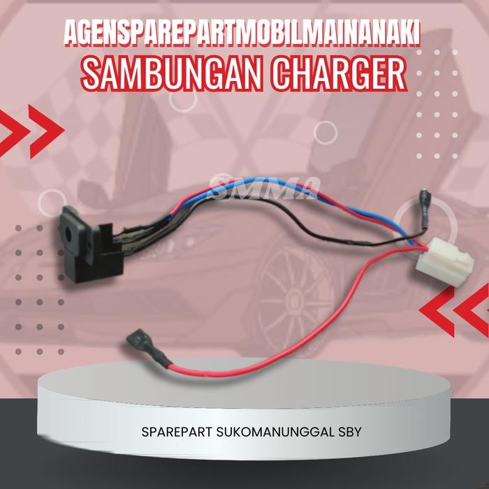 1 Set Sambungan Charger Aki Mainan Mobil/Motor Aki / Accu