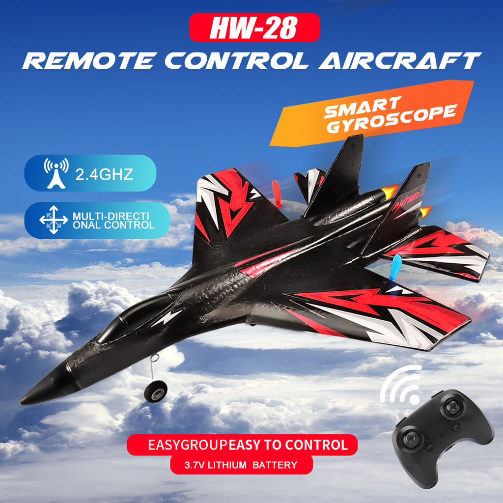 Su35 Rc Airplane 2.4G 2  Remote Control Glider Su27 Epp Foam Plane With Led Light Fixed Wing