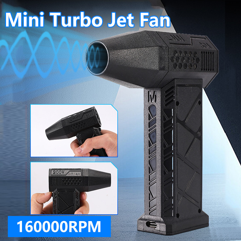 160000RPM Turbo Jet Fan Air Blower Handheld Electric Turbo Jet Fan Brushless Motor Violent Blower