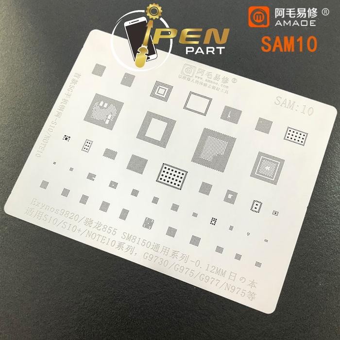Plat Cetakan Exynos9820 Sam 10 Amaoe Original Bga Cpu Samsung