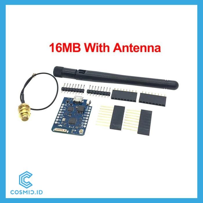 Klem Wemos D1 Mini Pro 16Mb External Antenna Connector Esp8266