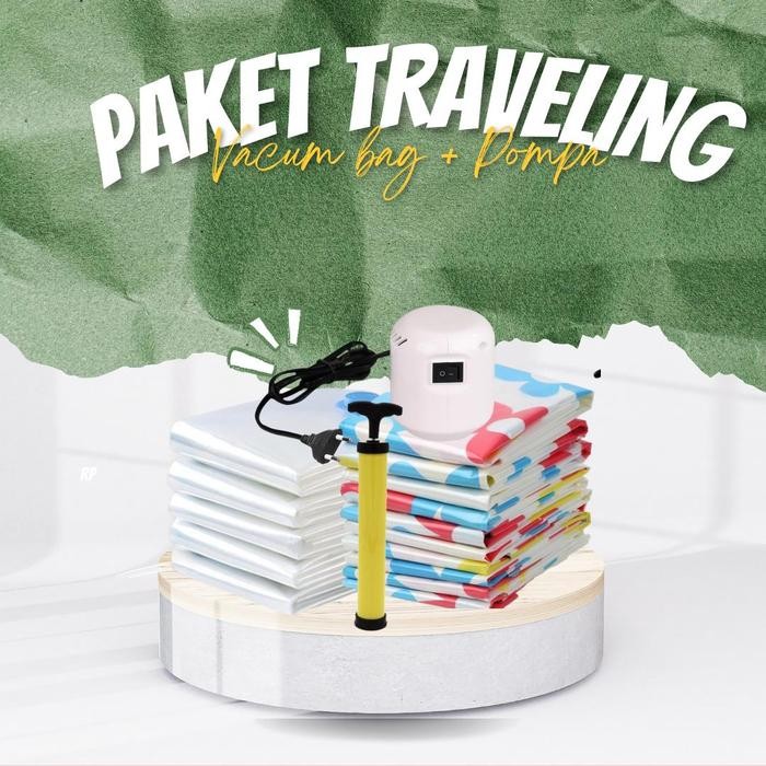 PAKET TRAVELING VACUM BAG PAKAIAN KANTONG VACUUM BAG TRAVELING
