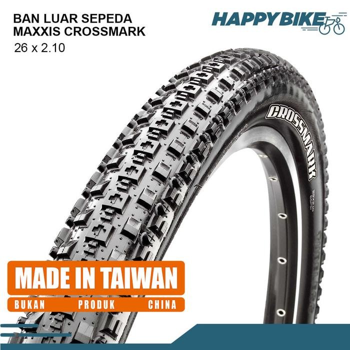 (Allthebest) MAXXIS Tire Ban Luar Sepeda MTB Crossmark 26 x 2.10
