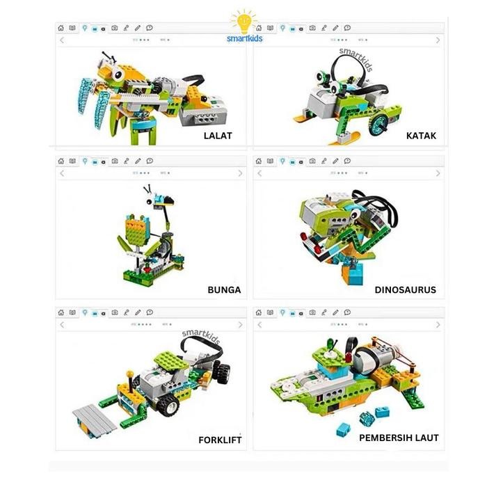 BEST WEDO CODING ROBOT BRICK BLOCK MAINAN EDUKASI ANAK PC TABLET KOMPATIBEL STEM PROGRAMMING BUILD