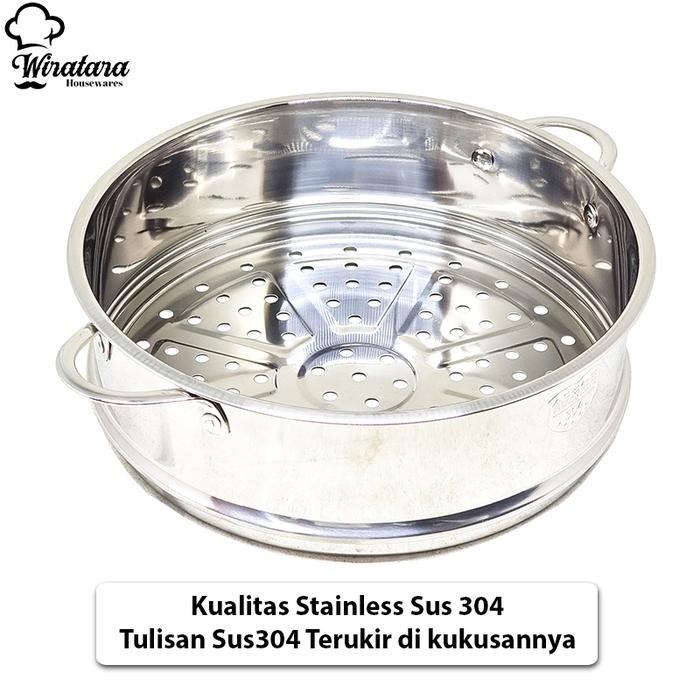 Calypso Panci Steamer 20cm - 22cm Stainless Sus 304 Dandang Stenlis