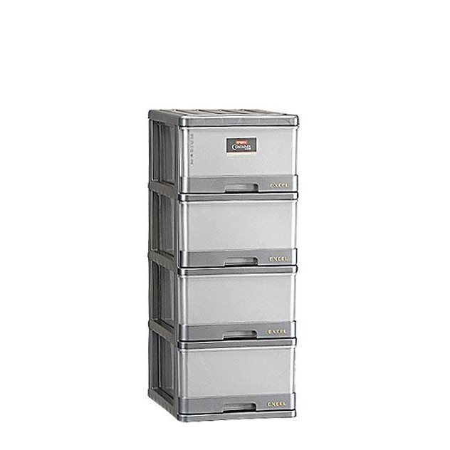 LEMARI PLASTIK 4 SUSUN EXCEL CONTAINER M4