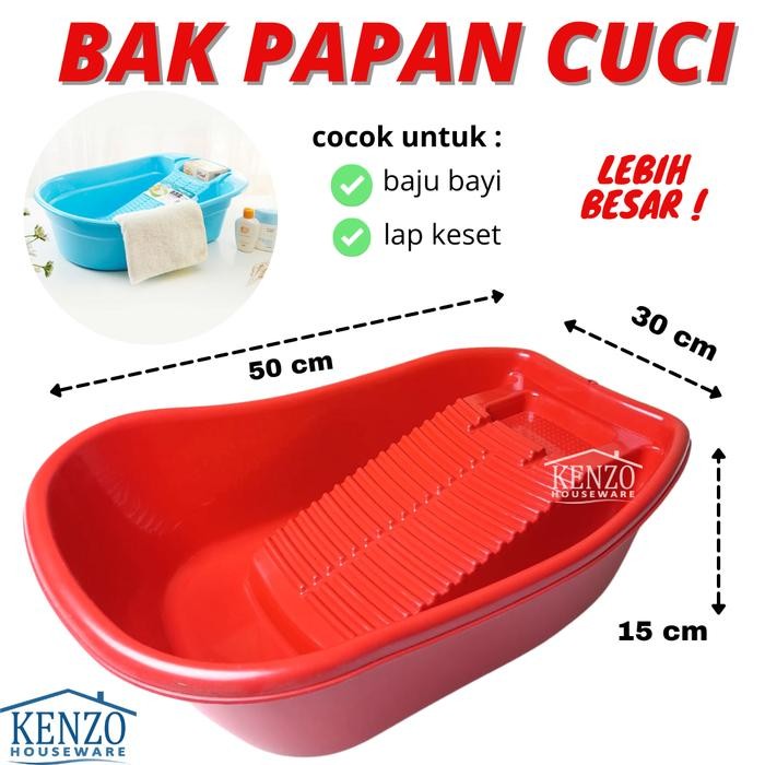 Bak Papan Cuci Baju Plastik Penggilesan Bak Gilesan Cuci Baju Anak *