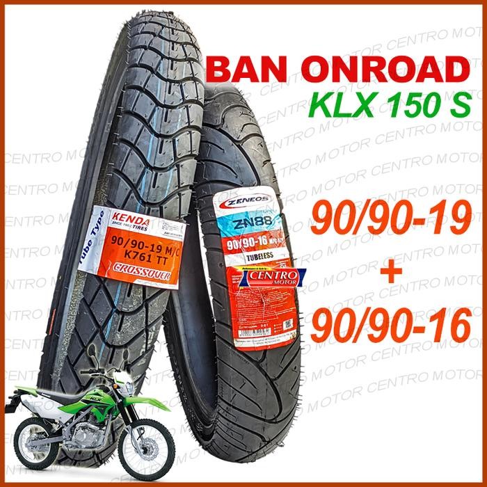 Ban KLX 150S. Paket ban Aspal ring 19+16 *