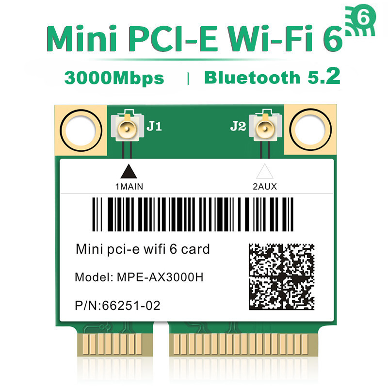 IMPORT Wifi 6/5/4 Bluetooth Mini PCI-E Wireless Card Network Adapter For Laptop PC