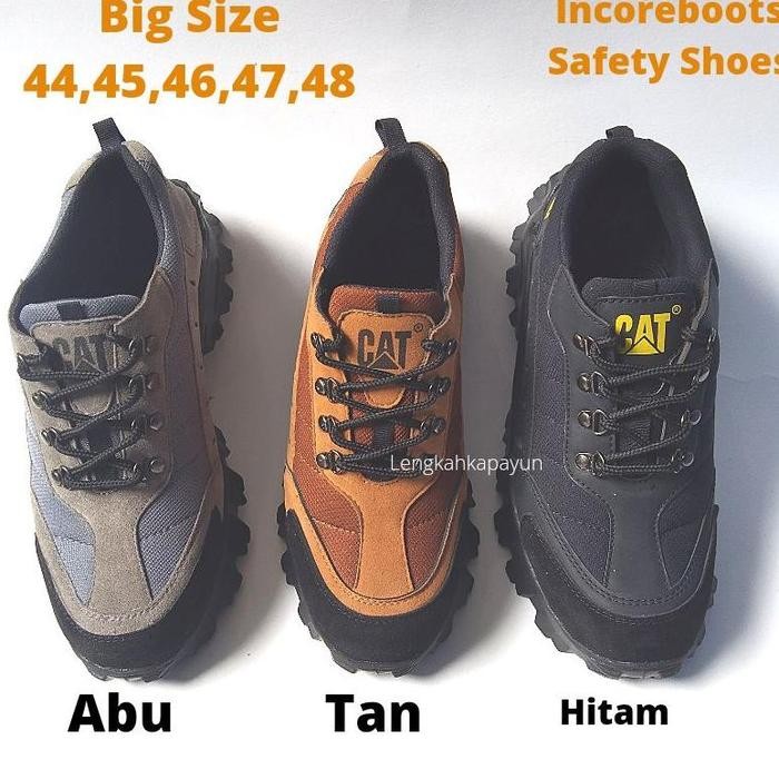 Sepatu Safety Pria Big Size 44 45 46 47 48 Ukuran Jumbo Ujung Besi